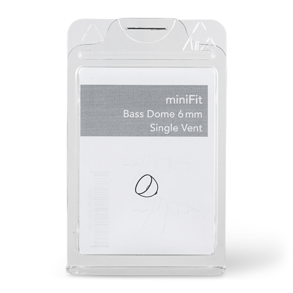 Oticon Minifit Bass Domes - Double Vent (pack of 10)