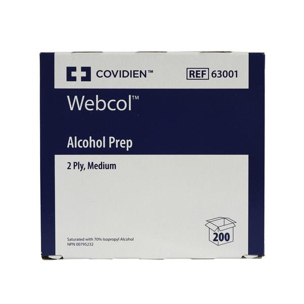 Alcohol Swabs (Box of 200-Medium swabs)