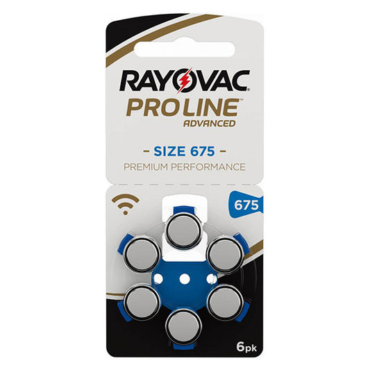 Rayovac 675 (Pack of 6 x batteries)